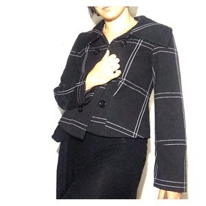 Black Striped Coat